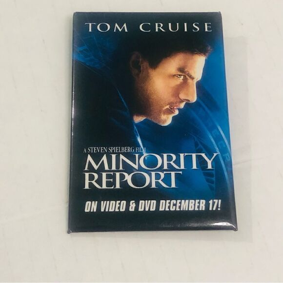 Minority Report Tom Cruise Movie Home Release Promotional Button Pin Back Promo - Picture 4 of 5